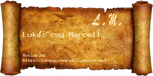 Lukácsy Marcell névjegykártya