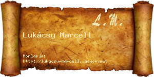 Lukácsy Marcell névjegykártya