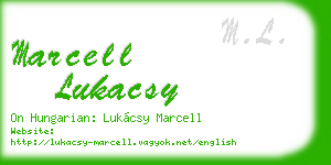 marcell lukacsy business card